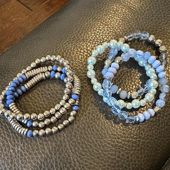 Jewelry - 2 set of Elegant Blue beaded Bracelets